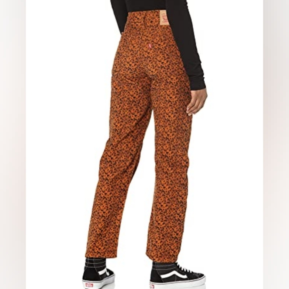 Levis Wedgie Straight Scratchy Leopard Ginger - Picture 2 of 6